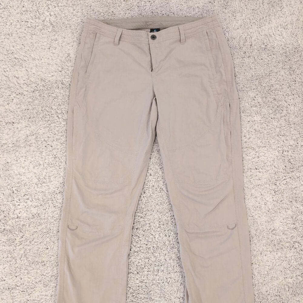 Kuhl Spire Roll Up Pants Women's 14 Tan Khaki Beige Hiking Outdoor Lightweight